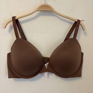 Victoria Secret Love Cloud Smooth‎ Lightly Lined Underwire Demi Bra 42D Brown